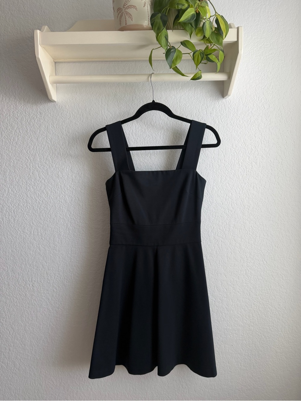 Banana Republic Milly Collection Navy Fit and Flare Dress Size 2 Square Neck